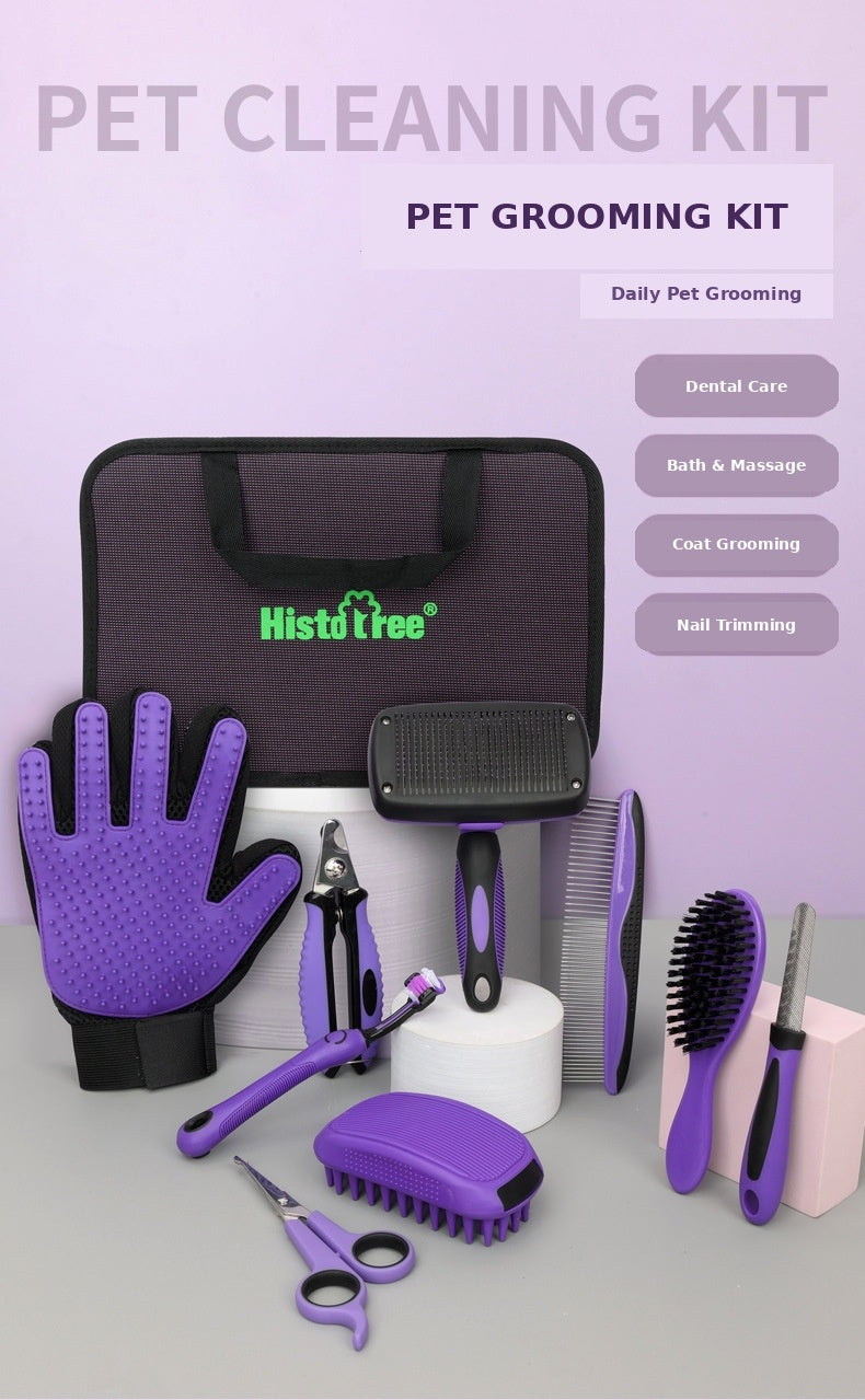 HistoTree™ 9-in-1 Professional Pet Grooming Kit & Carrying Case