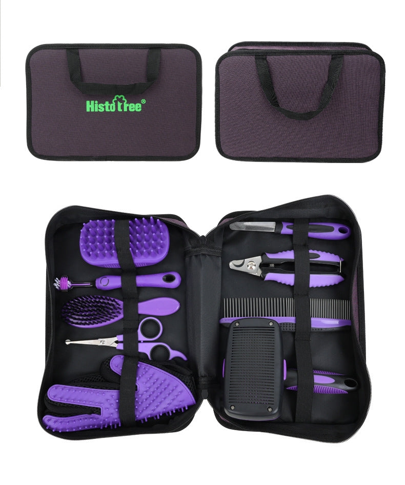 HistoTree™ 9-in-1 Professional Pet Grooming Kit & Carrying Case